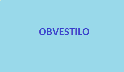 Obvestilo o povratku iz Salzburga