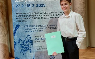 Učenec Janez Čampa prejel zlato plaketo